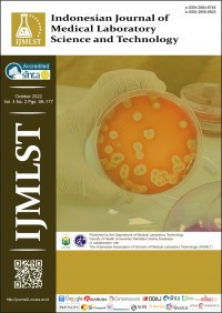 Image of Indonesian Journal Of Medical Laboratory Science and Technology Vol.4 No.2 Oktober 2022